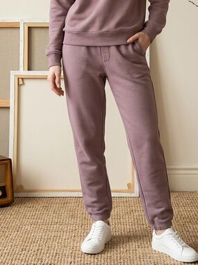 NWOT VRST Unisex Purple Fleece Joggers Sweatpants - Size Small